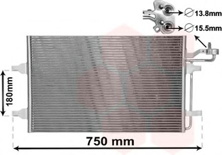 Imagine Condensator, climatizare VAN WEZEL 59005149