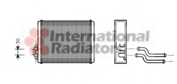 Imagine Schimbator caldura, incalzire habitaclu VAN WEZEL 59006084