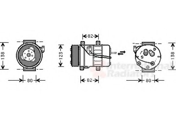 Imagine Compresor, climatizare VAN WEZEL 5900K054