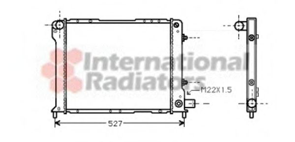 Imagine Radiator, racire motor VAN WEZEL 73002015