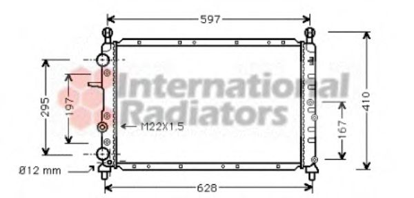 Imagine Radiator, racire motor VAN WEZEL 73002050