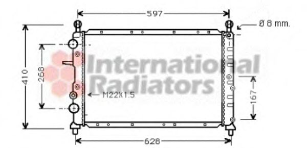 Imagine Radiator, racire motor VAN WEZEL 73002073