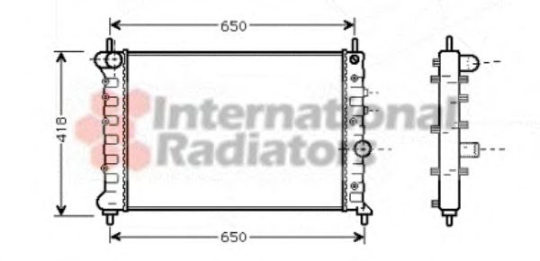 Imagine Radiator, racire motor VAN WEZEL 73002078