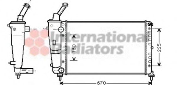 Imagine Radiator, racire motor VAN WEZEL 73002081