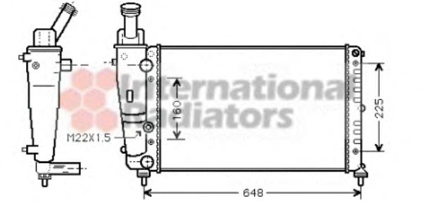 Imagine Radiator, racire motor VAN WEZEL 73002082