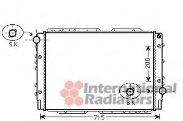 Imagine Radiator, racire motor VAN WEZEL 73002091