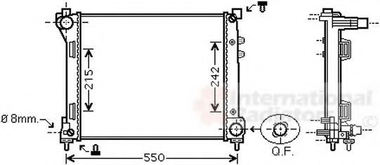 Imagine Radiator, racire motor VAN WEZEL 73002098