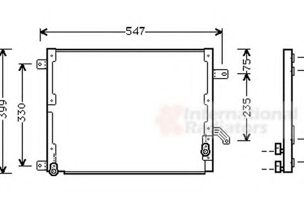 Imagine Condensator, climatizare VAN WEZEL 73005068