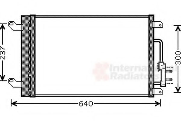 Imagine Condensator, climatizare VAN WEZEL 73005090