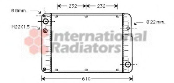 Imagine Radiator, racire motor VAN WEZEL 74002015