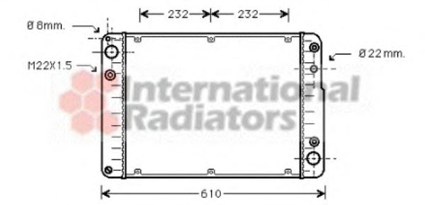 Imagine Radiator, racire motor VAN WEZEL 74002016