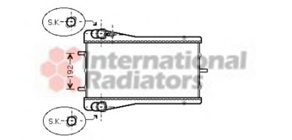 Imagine Radiator, racire motor VAN WEZEL 74002043