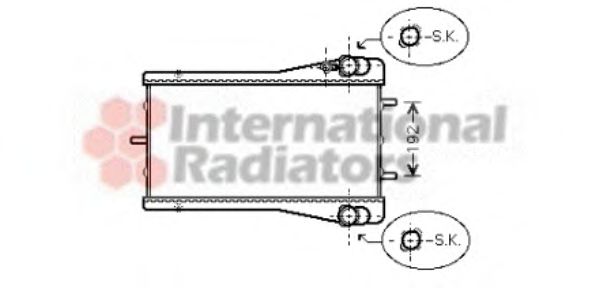 Imagine Radiator, racire motor VAN WEZEL 74002044