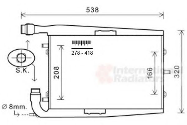 Imagine Radiator, racire motor VAN WEZEL 74002073