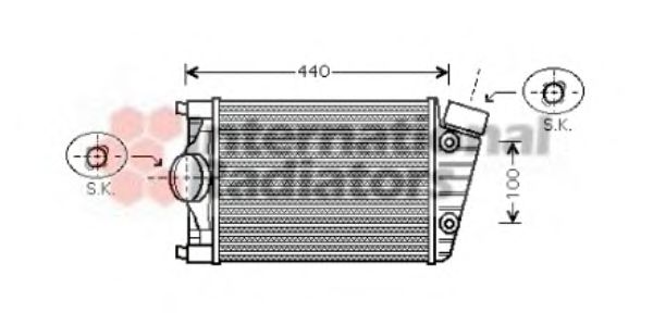 Imagine Intercooler, compresor VAN WEZEL 74004047