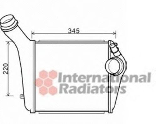 Imagine Intercooler, compresor VAN WEZEL 74004059