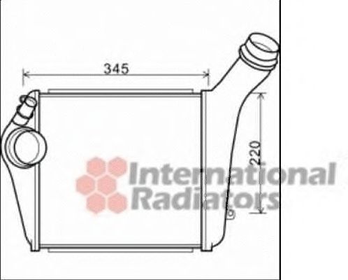 Imagine Intercooler, compresor VAN WEZEL 74004060