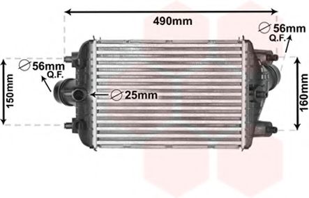 Imagine Intercooler, compresor VAN WEZEL 74004081