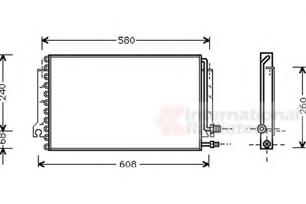 Imagine Condensator, climatizare VAN WEZEL 74005024