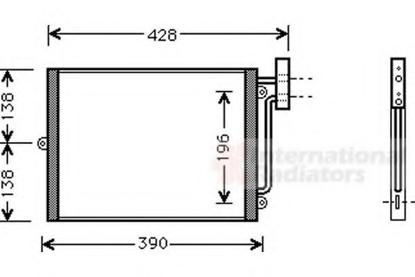 Imagine Condensator, climatizare VAN WEZEL 74005038