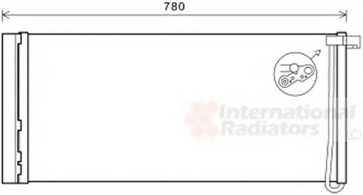 Imagine Condensator, climatizare VAN WEZEL 74005083