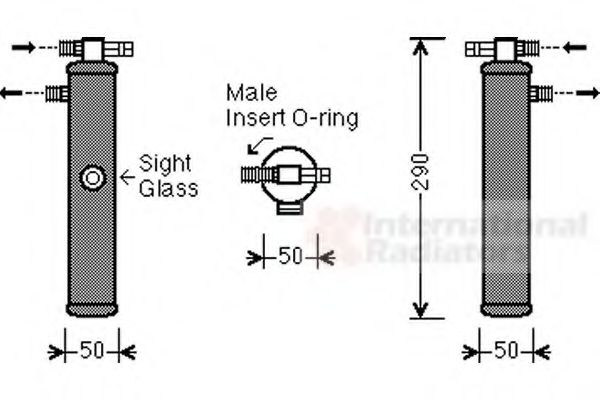 Imagine uscator,aer conditionat VAN WEZEL 7400D065