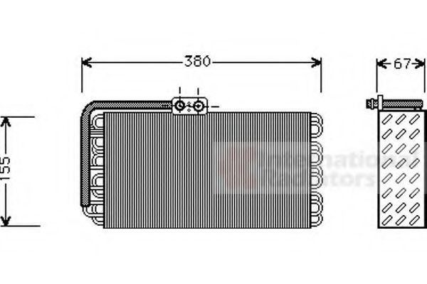 Imagine evaporator,aer conditionat VAN WEZEL 7400V027