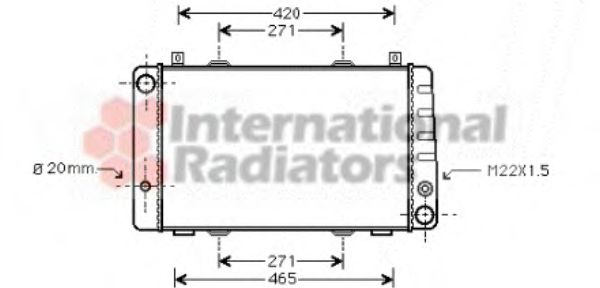 Imagine Radiator, racire motor VAN WEZEL 76002009