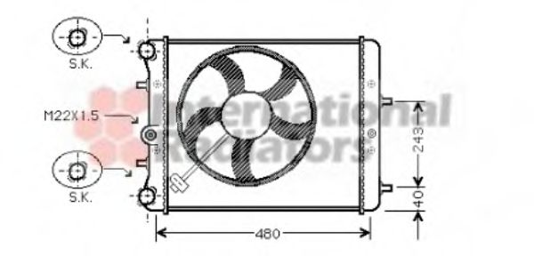 Imagine Radiator, racire motor VAN WEZEL 76002013