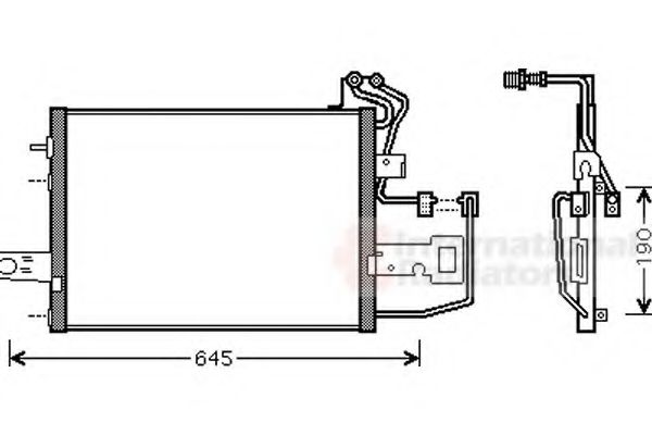 Imagine Condensator, climatizare VAN WEZEL 76005015