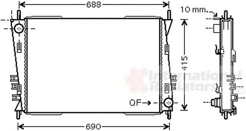 Imagine Radiator, racire motor VAN WEZEL 77002037