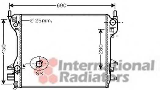 Imagine Radiator, racire motor VAN WEZEL 77002040