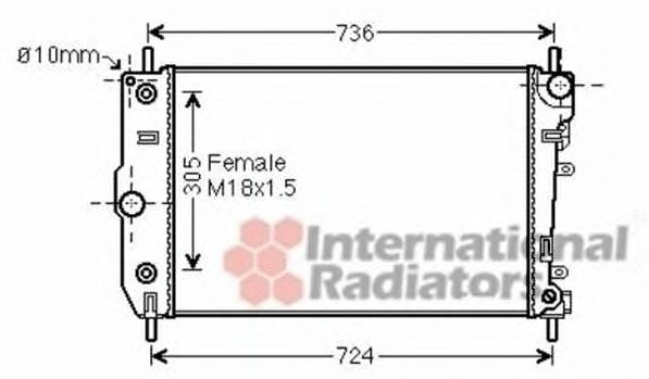 Imagine Radiator, racire motor VAN WEZEL 77002047