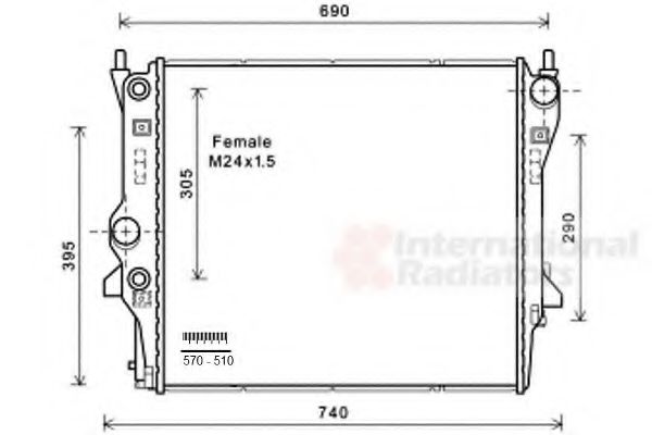 Imagine Radiator, racire motor VAN WEZEL 77002053