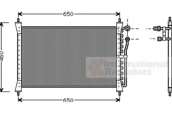 Imagine Condensator, climatizare VAN WEZEL 77005012