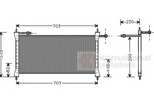 Imagine Condensator, climatizare VAN WEZEL 77005014