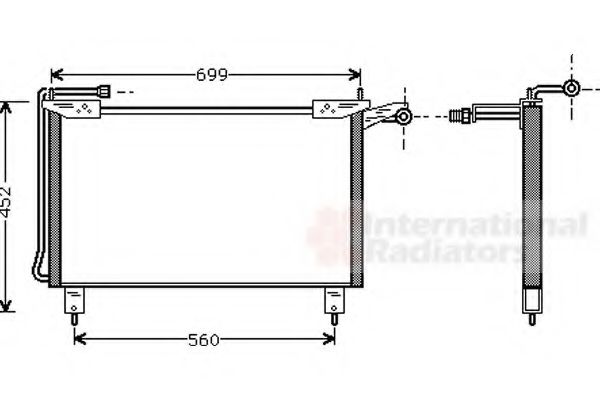 Imagine Condensator, climatizare VAN WEZEL 77005019