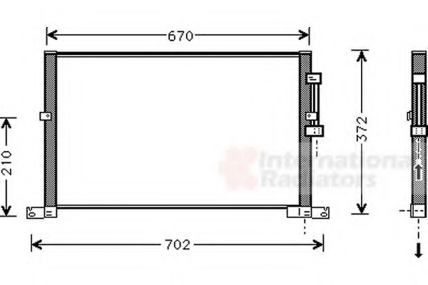 Imagine Condensator, climatizare VAN WEZEL 77005032