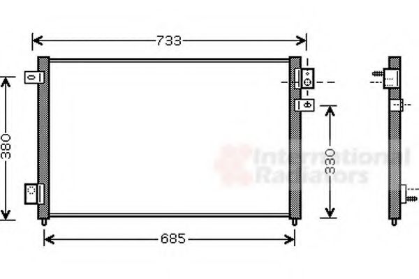 Imagine Condensator, climatizare VAN WEZEL 77005036