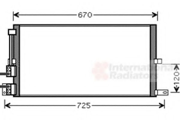 Imagine Condensator, climatizare VAN WEZEL 77005043