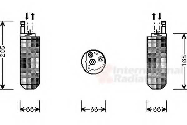 Imagine uscator,aer conditionat VAN WEZEL 7700D029