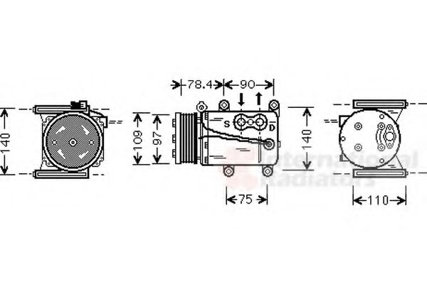 Imagine Compresor, climatizare VAN WEZEL 7700K034