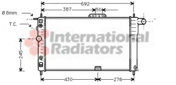 Imagine Radiator, racire motor VAN WEZEL 81002002