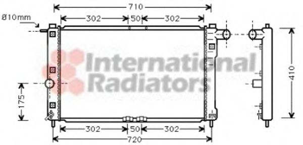 Imagine Radiator, racire motor VAN WEZEL 81002009