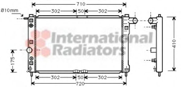 Imagine Radiator, racire motor VAN WEZEL 81002010