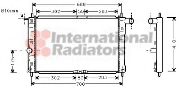 Imagine Radiator, racire motor VAN WEZEL 81002014