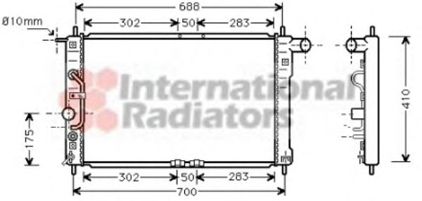 Imagine Radiator, racire motor VAN WEZEL 81002015