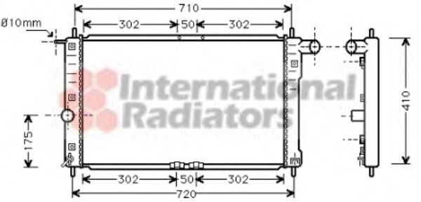 Imagine Radiator, racire motor VAN WEZEL 81002016