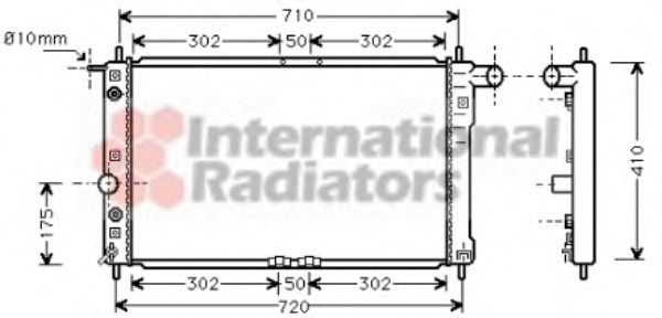 Imagine Radiator, racire motor VAN WEZEL 81002017