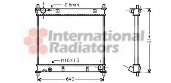 Imagine Radiator, racire motor VAN WEZEL 81002062